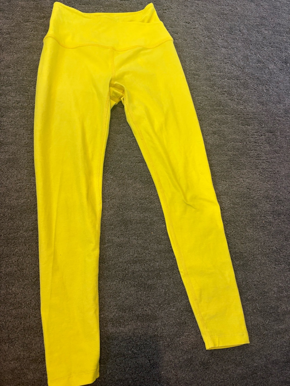 Beyond Yoga Bright Yellow Cropped Leggings